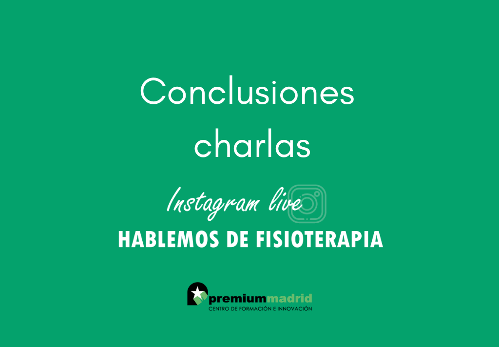 Conclusiones de las charlas “Hablemos de fisioterapia”